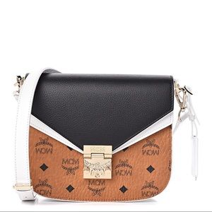 MCM Visetos Calfskin Small Patricia Crossbody Bag